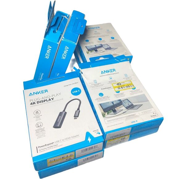 Lot of 8 Anker PowerExpand+ USB-C to HDMI Adapter 4K@60Hz Open Box Wear - Picture 2 of 6